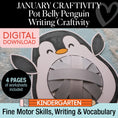 Load image into Gallery viewer, Printable January Pot Belly Penguin Craftivity

