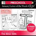 Load image into Gallery viewer, Printable Preschool January Letter of the Week (Q-T)
