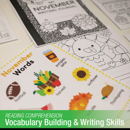 Printable First Grade November Writing Bundle