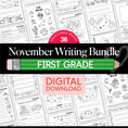 Load image into Gallery viewer, Printable First Grade November Writing Bundle
