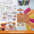 Load image into Gallery viewer, Printable November First and Second Grade Thanksgiving Party Pack
