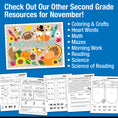 Load image into Gallery viewer, Printable Second Grade November Daily Writing

