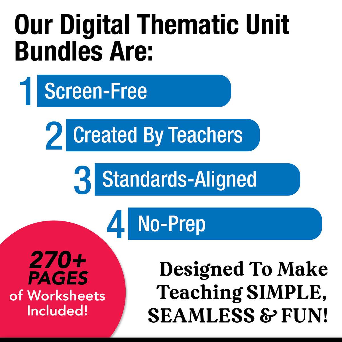 Printable Second Grade November Thematic Unit Bundle