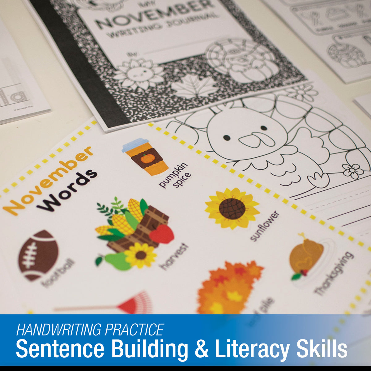 Printable Second Grade November Writing Bundle