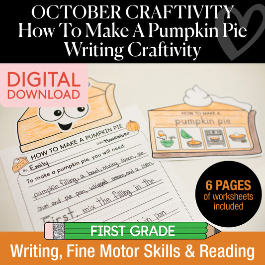 Printable How To Make A Pumpkin Pie Craftivity