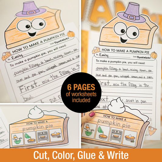 Printable How To Make A Pumpkin Pie Craftivity