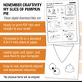 Load image into Gallery viewer, Printable My Slice of Pumpkin Pie Craftivity
