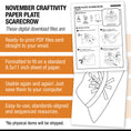 Load image into Gallery viewer, Printable Paper Plate Scarecrow Craft
