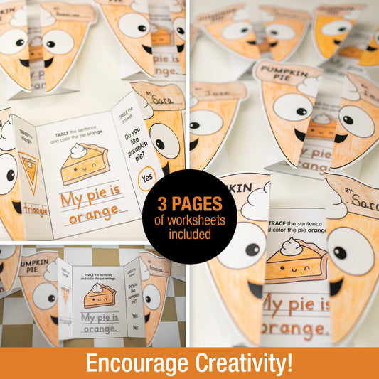Printable Pumpkin Pie Fold Out Writing Craftivity
