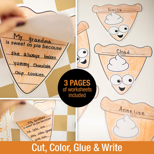 Printable Sweet As Pie Writing Craftivity
