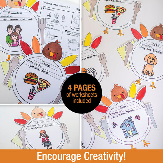 Printable Thankful Table Craftivity