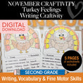 Load image into Gallery viewer, Printable Turkey Feelings Writing Craftivity
