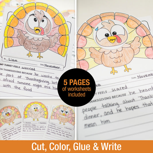 Printable Turkey Feelings Writing Craftivity