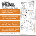 Load image into Gallery viewer, Printable Turkey Feelings Writing Craftivity
