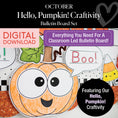 Load image into Gallery viewer, Printable October Hello Pumpkin Craftivity Bulletin Board Set
