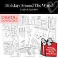 Load image into Gallery viewer, Printable December Holidays Around the World Party Pack
