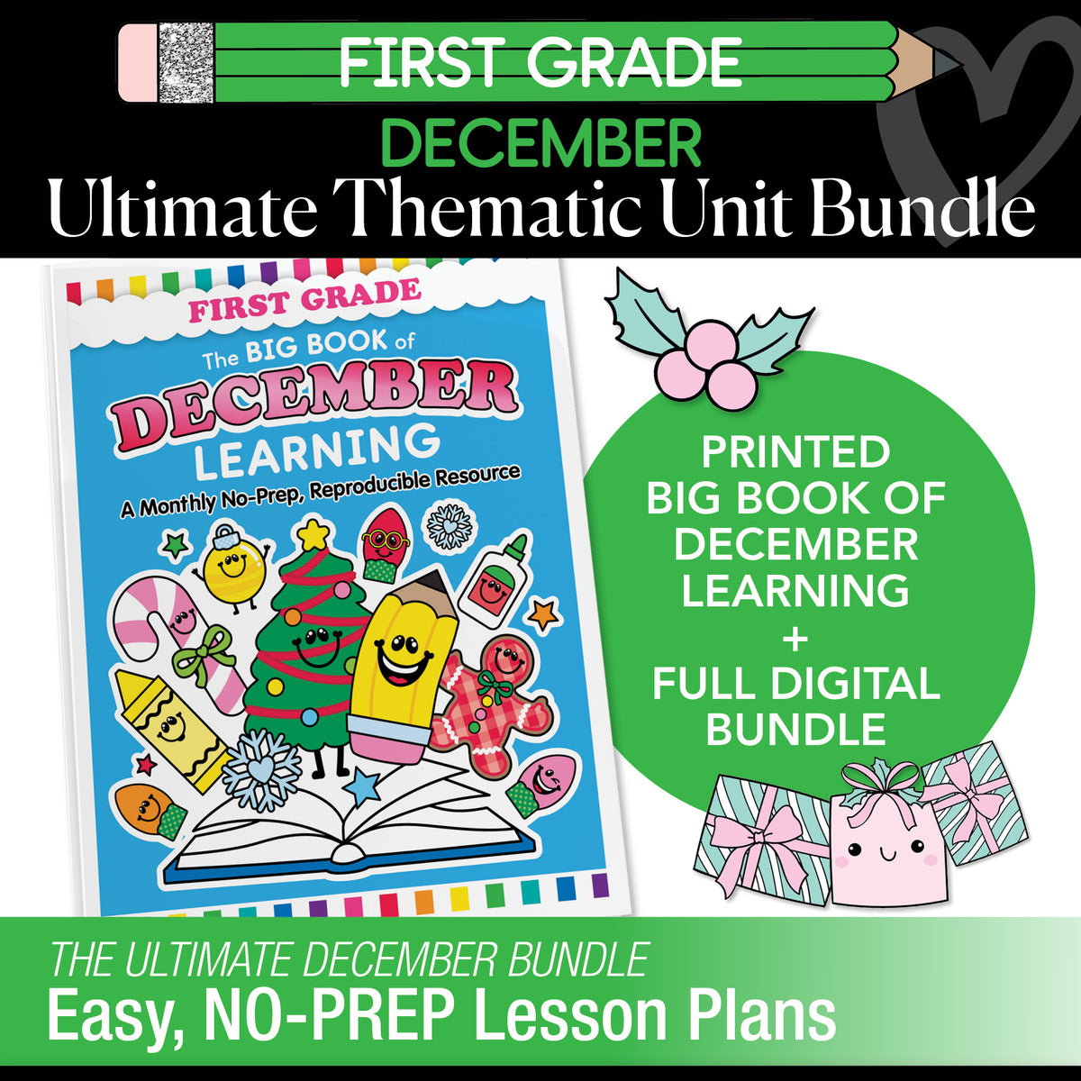 Big Book of December First Grade Thematic Unit Bundle