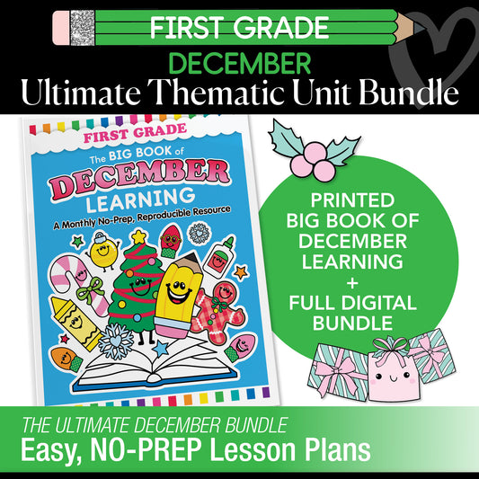 Big Book of December First Grade Thematic Unit Bundle