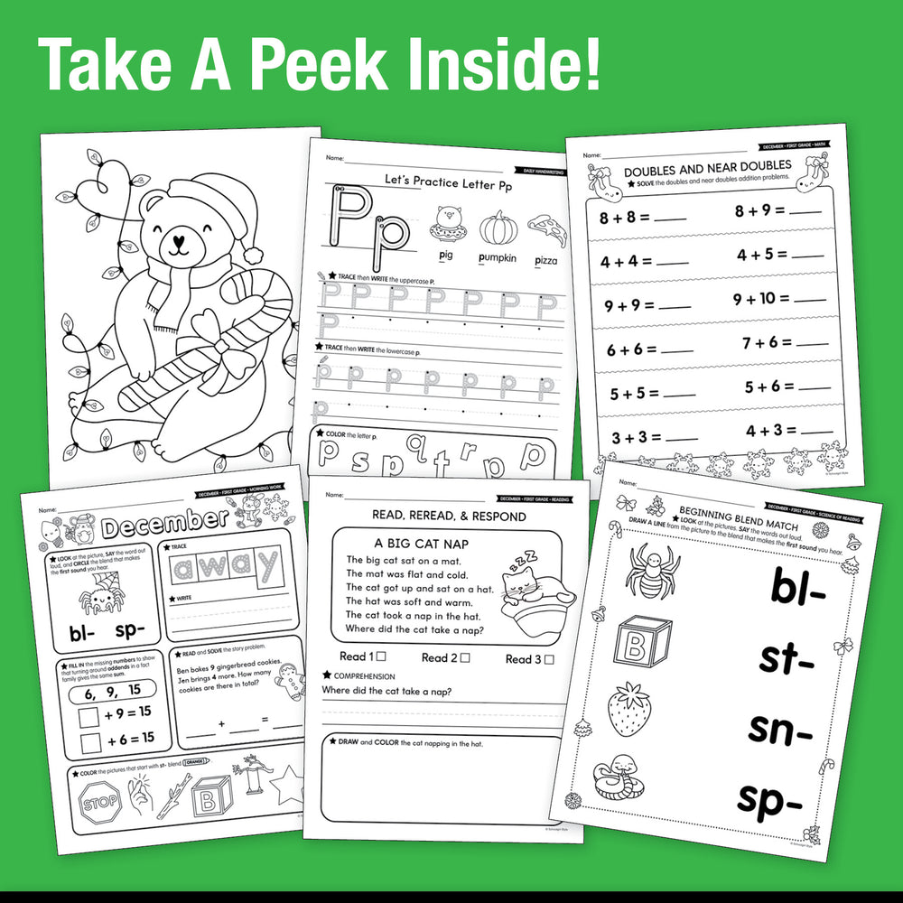 Big Book of December First Grade Thematic Unit Bundle