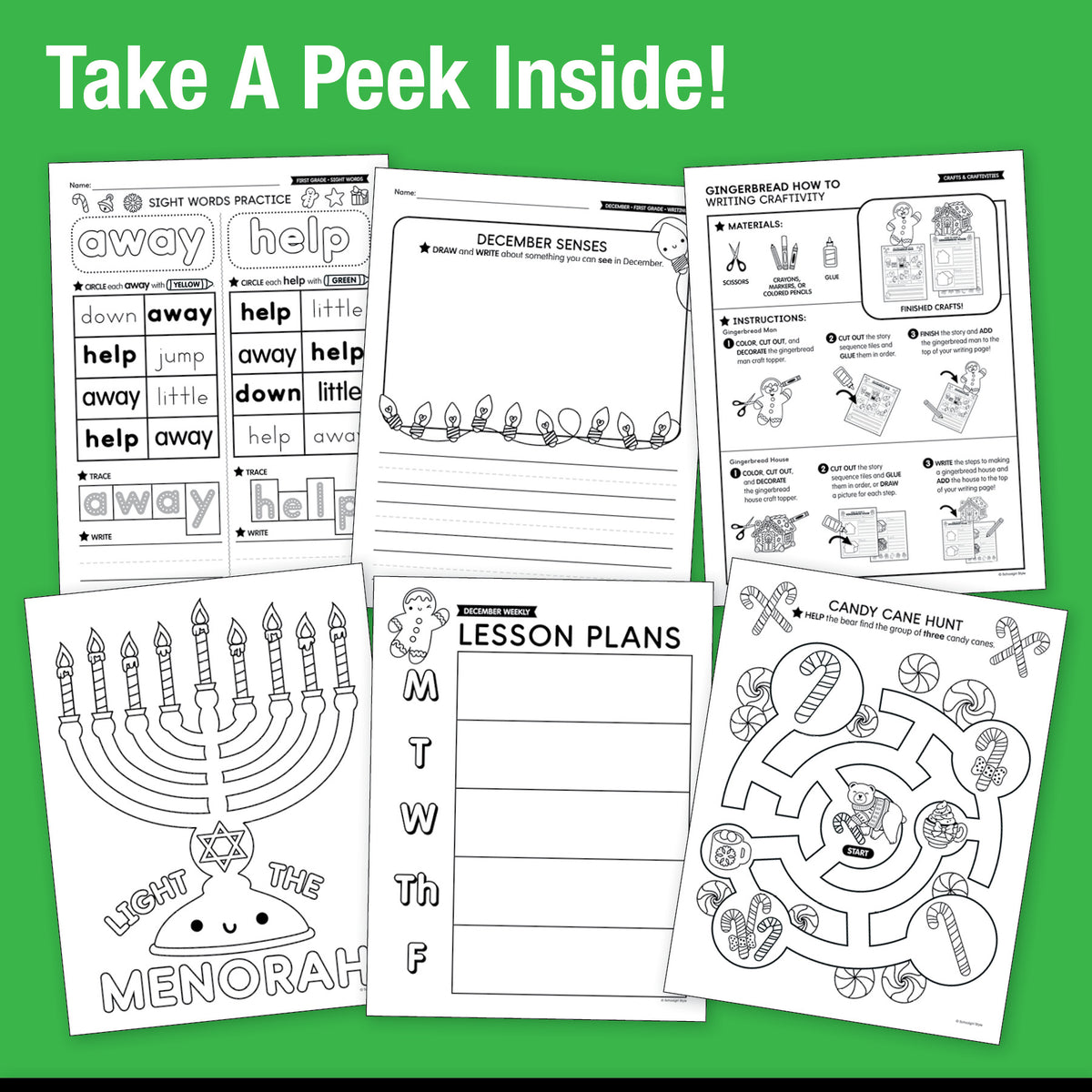 Big Book of December First Grade Thematic Unit Bundle
