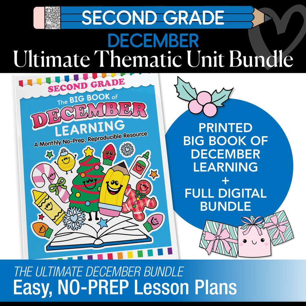 Big Book of December Second Grade Thematic Unit Bundle