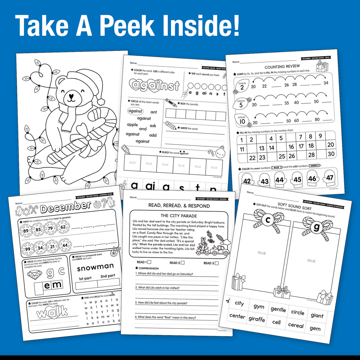 Big Book of December Second Grade Thematic Unit Bundle