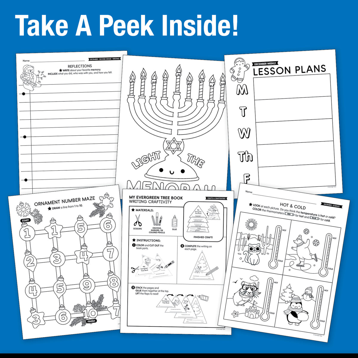 Big Book of December Second Grade Thematic Unit Bundle