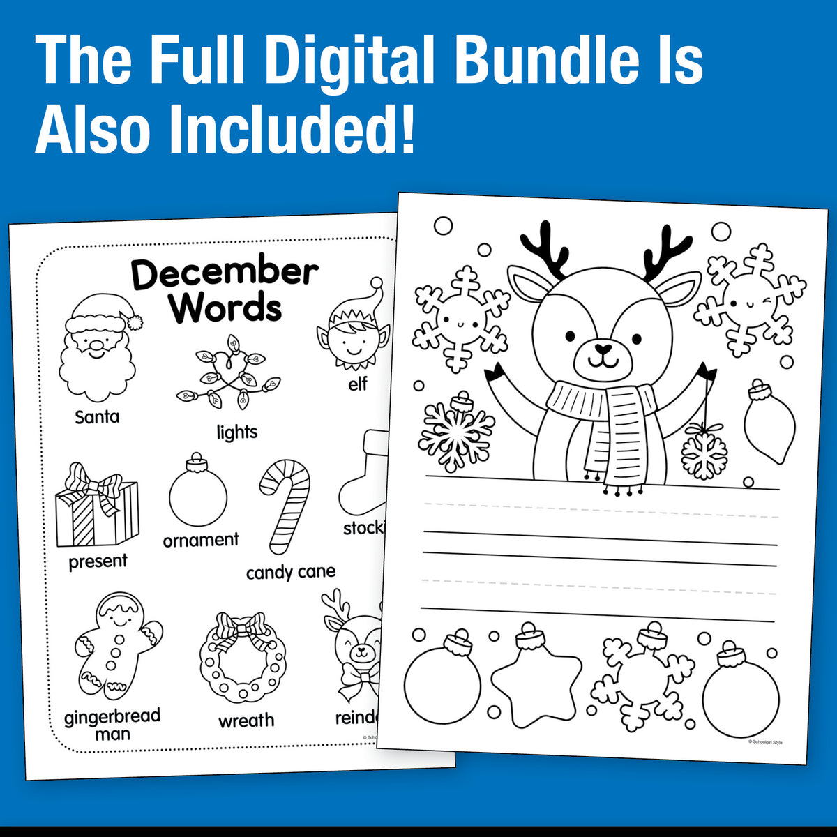 Big Book of December Second Grade Thematic Unit Bundle