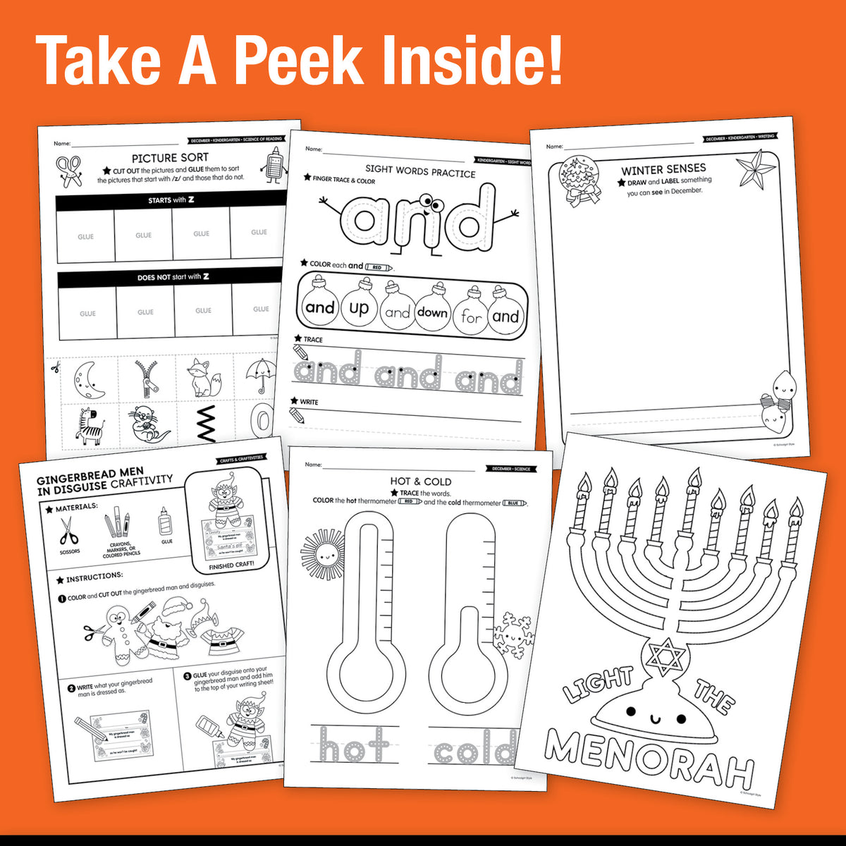 Big Book of December Kindergarten Thematic Unit Bundle