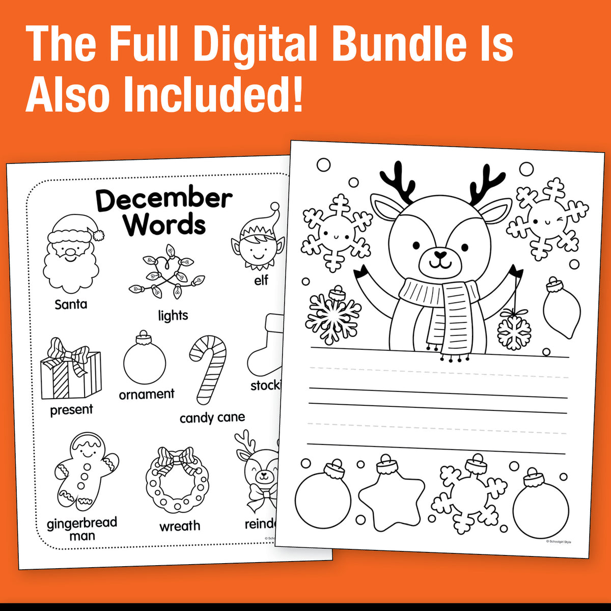 Big Book of December Kindergarten Thematic Unit Bundle
