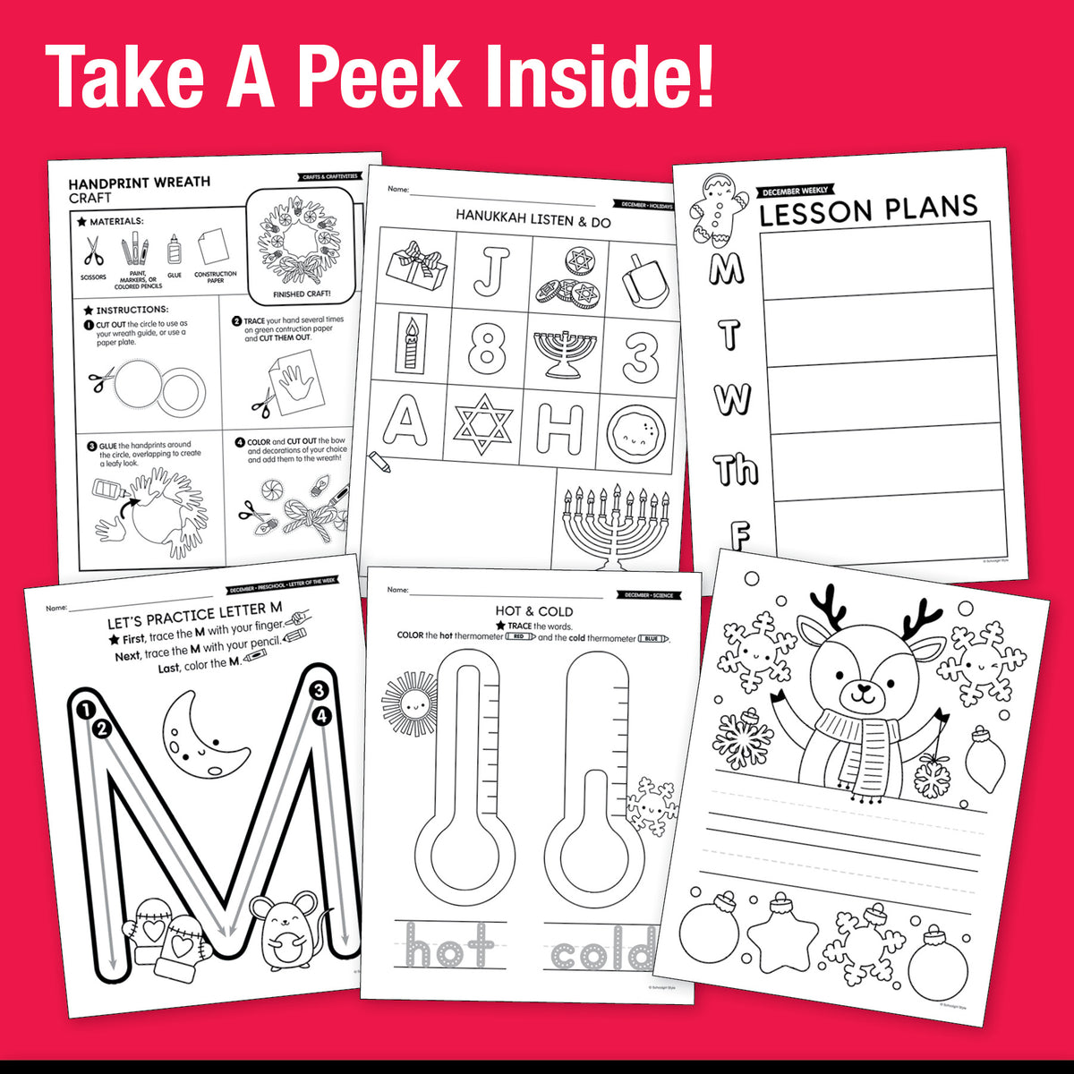 Big Book of December Preschool Thematic Unit Bundle