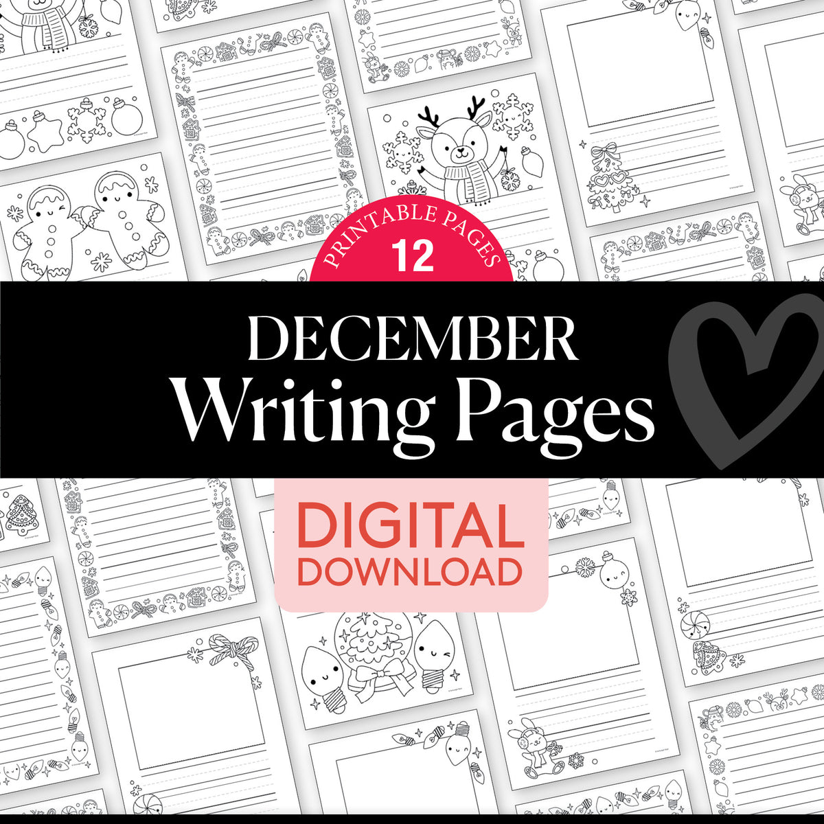 Printable December Writing Pages