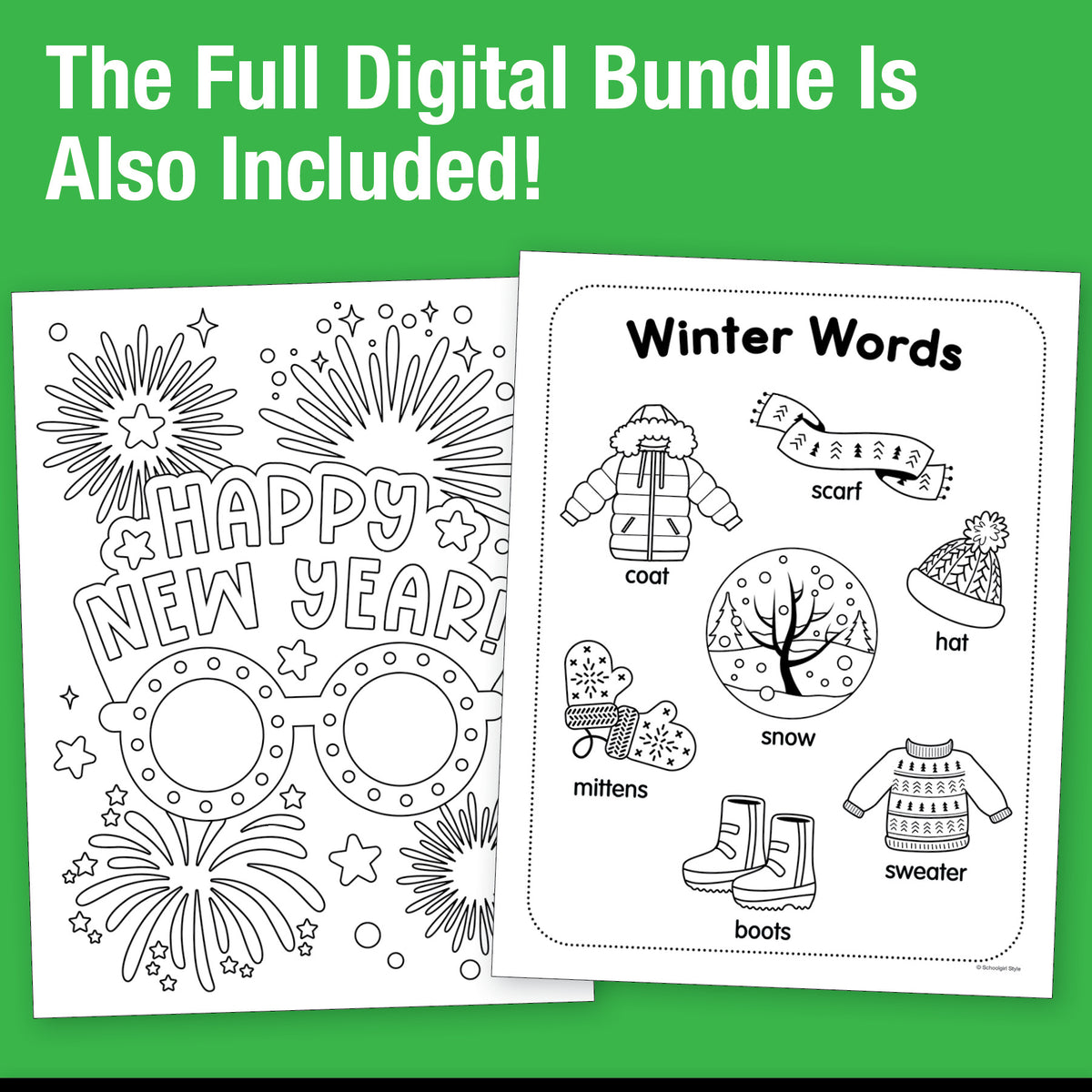 Big Book of January First Grade Thematic Unit Bundle