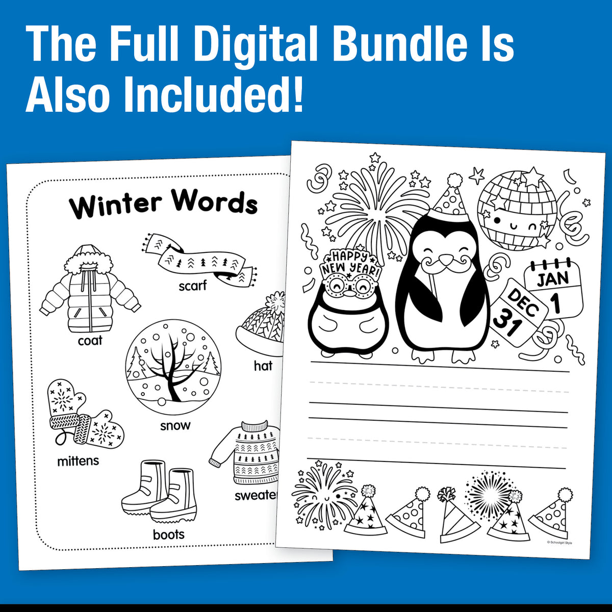 Big Book of January Second Grade Thematic Unit Bundle
