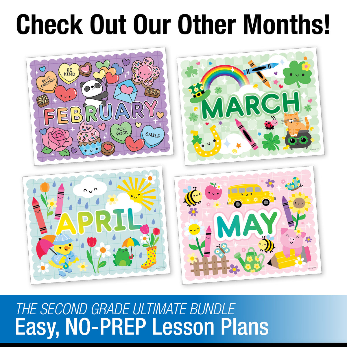 Big Book of January Second Grade Thematic Unit Bundle
