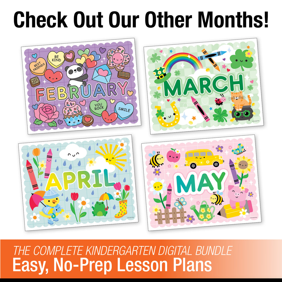Printable Kindergarten January Thematic Unit Bundle