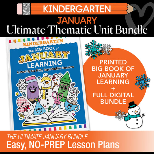 Big Book of January Kindergarten Thematic Unit Bundle
