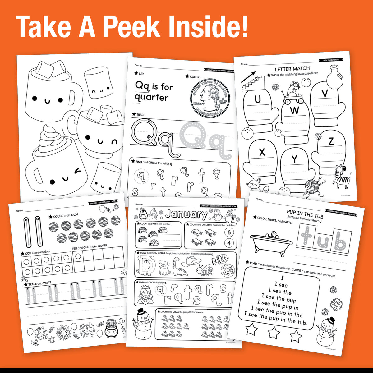 Big Book of January Kindergarten Thematic Unit Bundle