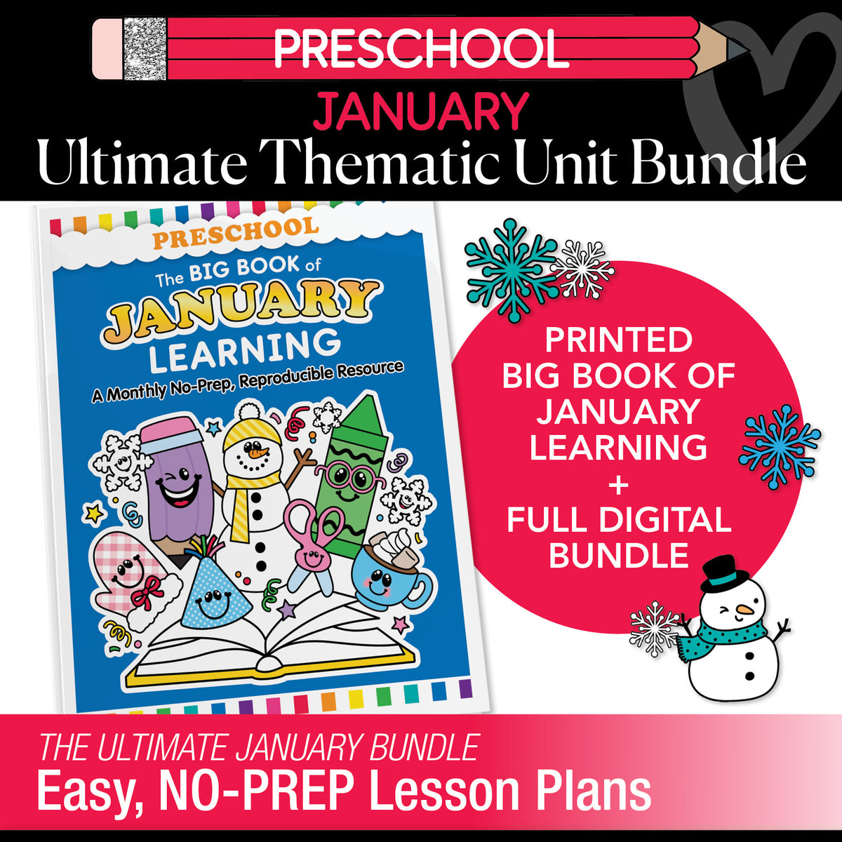 Big Book of January Preschool Thematic Unit Bundle