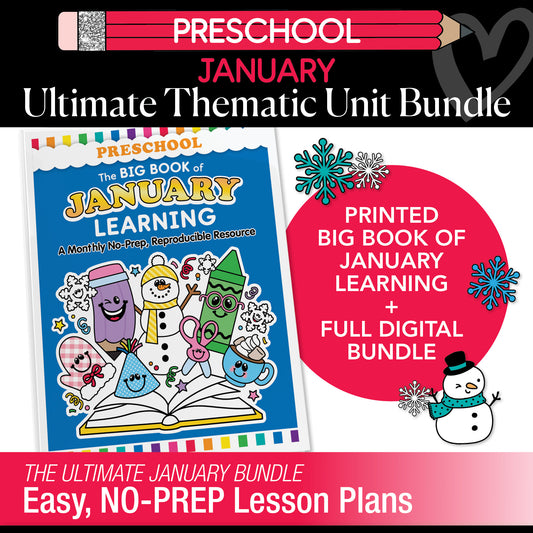 Big Book of January Preschool Thematic Unit Bundle