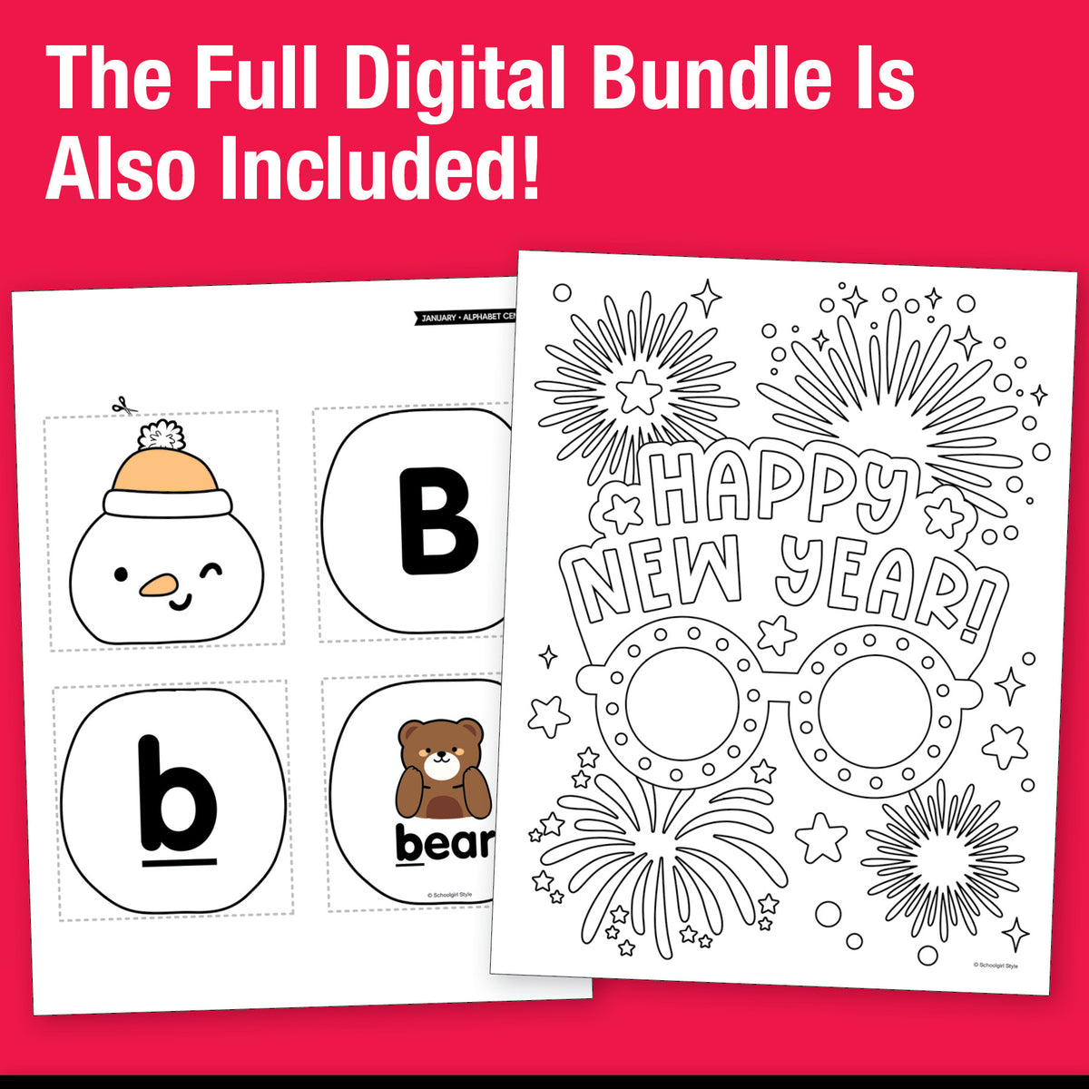 Big Book of January Preschool Thematic Unit Bundle