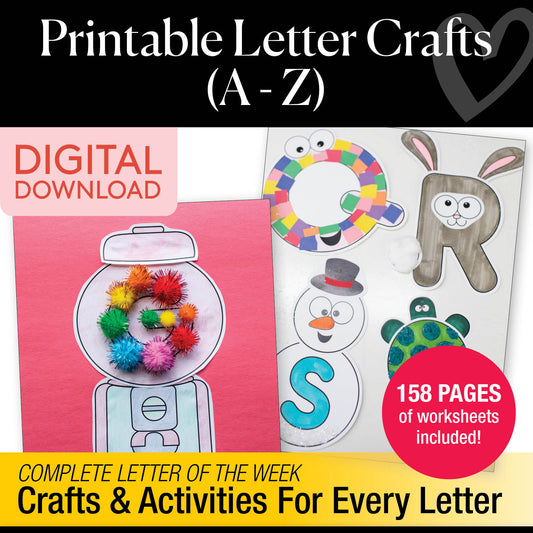 Printable Letter Crafts A-Z