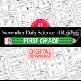 Load image into Gallery viewer, Printable First Grade November Daily Science of Reading
