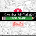 Load image into Gallery viewer, Printable First Grade November Daily Writing
