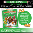 Load image into Gallery viewer, Ultimate First Grade November Thematic Unit Bundle
