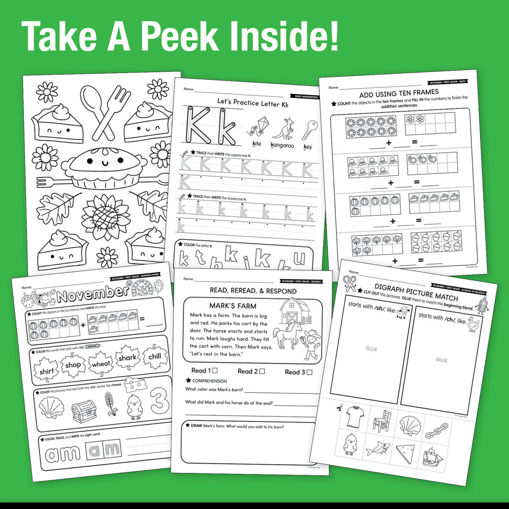 Ultimate First Grade November Thematic Unit Bundle