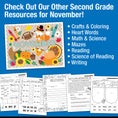 Load image into Gallery viewer, Printable Second Grade November Daily Morning Work
