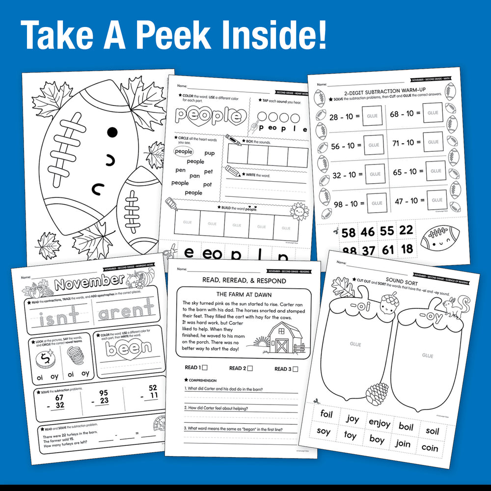 Ultimate Second Grade November Thematic Unit Bundle