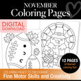 Load image into Gallery viewer, Free Printable November Coloring Pages Pack 2
