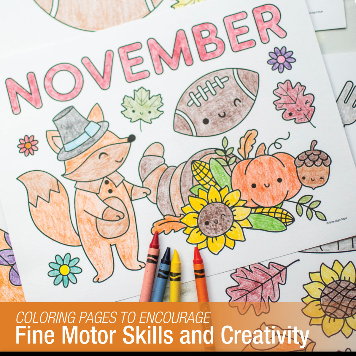 Free Printable November Coloring Pages Pack 2